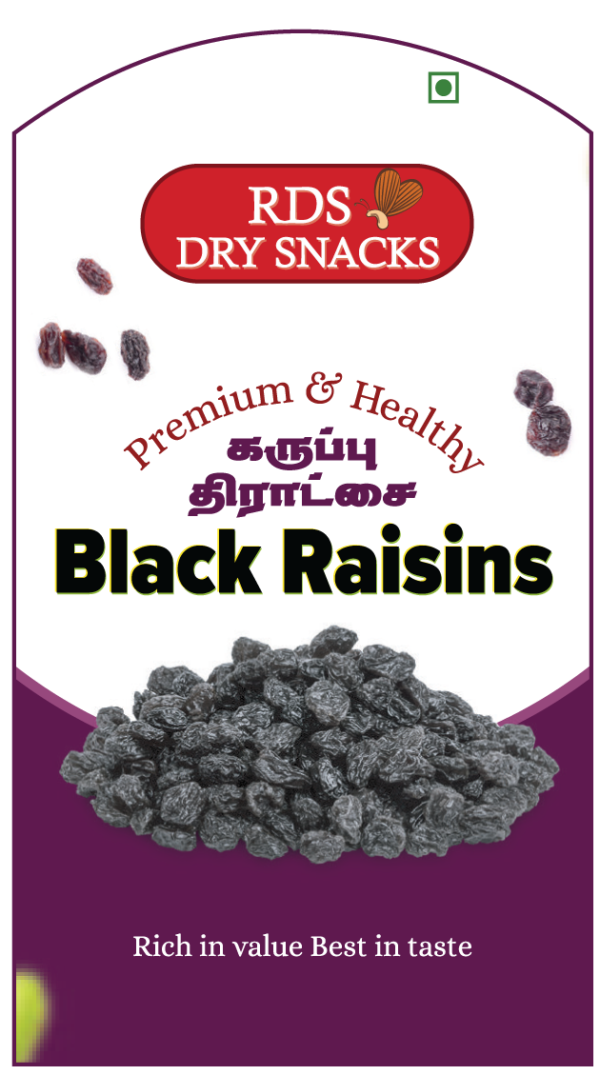 Black Raisins Label